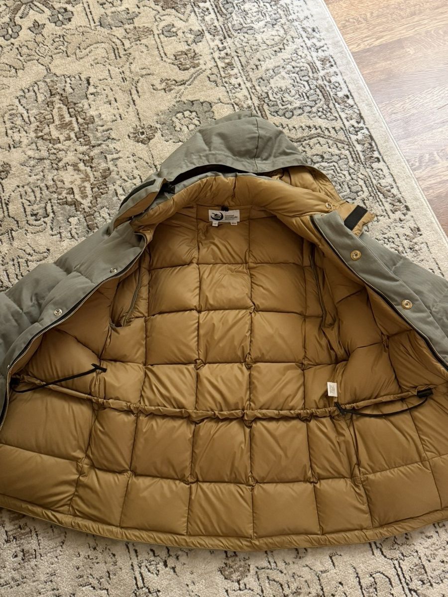 Crescent Down Works Classico Down Parka - Algae Waxed Herringbone Size US S / EU 44-46 / 1 - 5 Thumbnail