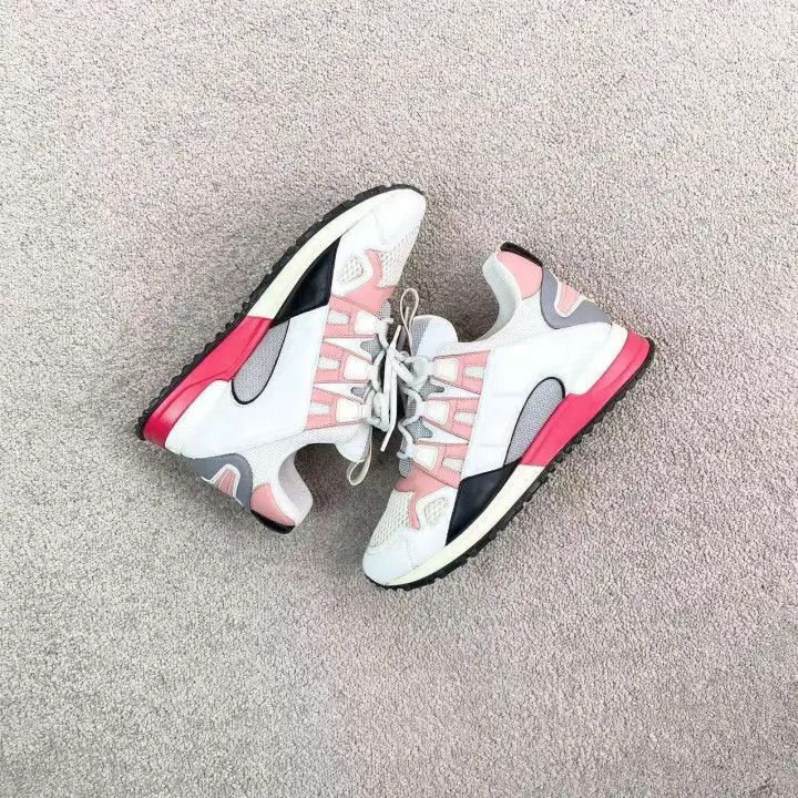 Louis Vuitton Louis Vuitton Mesh Casual Sneakers in White and Pink -2508 Size US 6.5 / EU 39-40 - 3 Thumbnail
