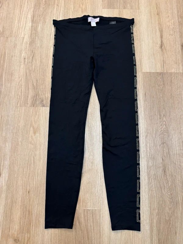 H&M × Versace Versace x H&M leggings crystals black gold size 38 M Size 30" / US 8 / IT 44 - 1 Thumbnail