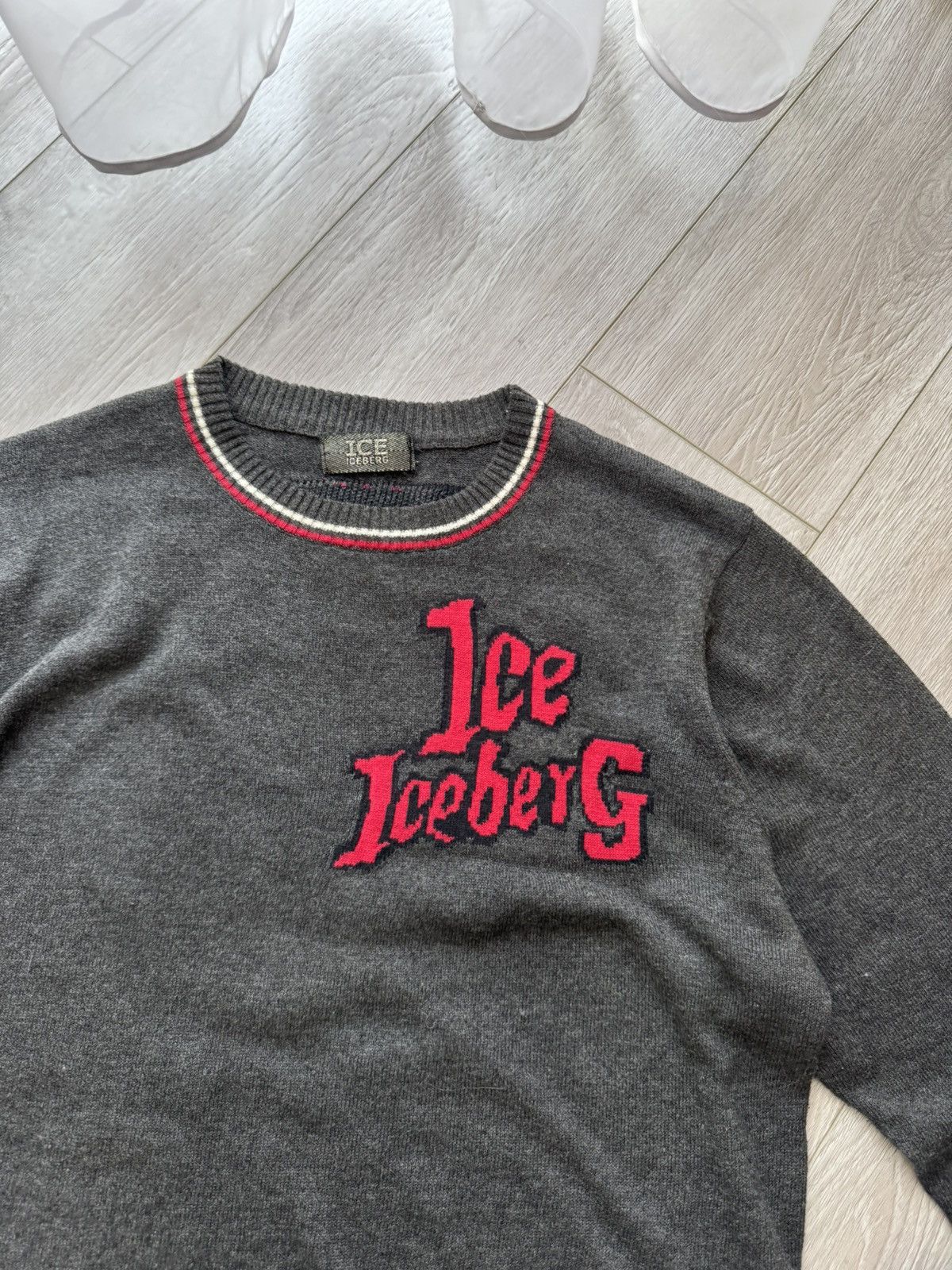 Disney Iceberg History Fantasia Mickey Knit Sweater (Cream) Size US S / EU 44-46 / 1 - 5 Thumbnail