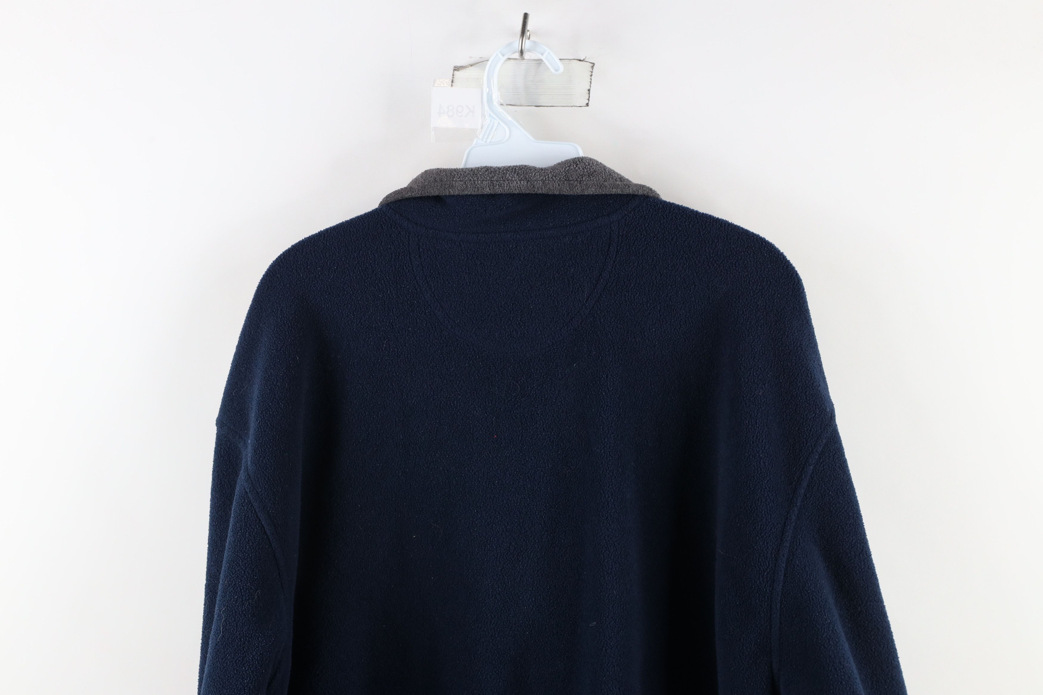Gap × Vintage Vintage Gap Blank Half Zip Fleece Pullover Sweater Navy Blue Size US L / EU 52-54 / 3 - 8 Thumbnail