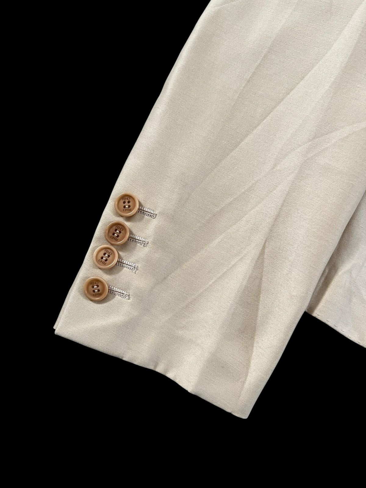 Fendi Fendi Woman Beige Blazer Size M / US 6-8 / IT 42-44 - 5 Thumbnail