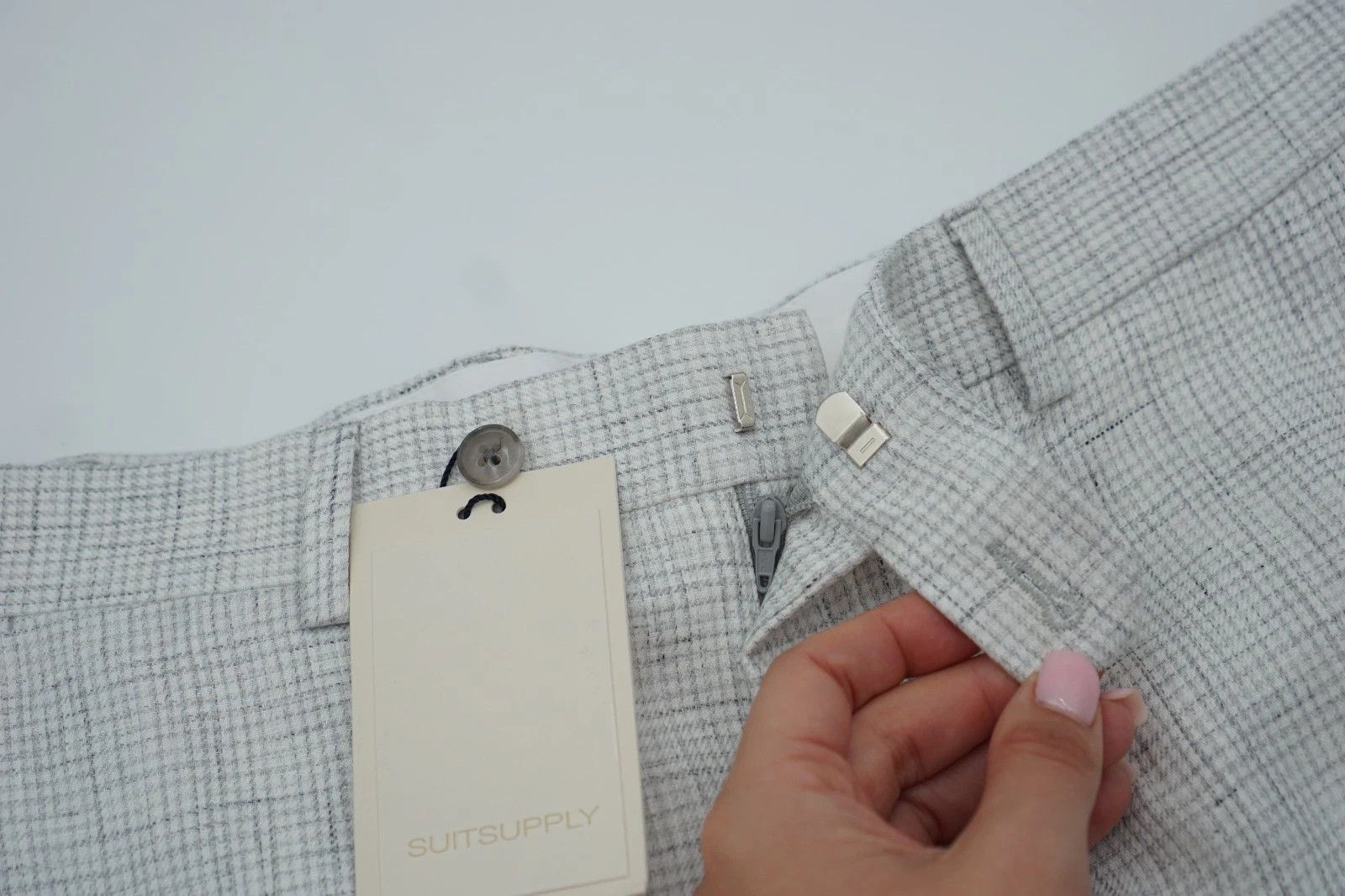 Suitsupply Men Suitsupply Pants Grey 100% Pure Linen Soho Size UK/US40 Size 40R - 3 Thumbnail