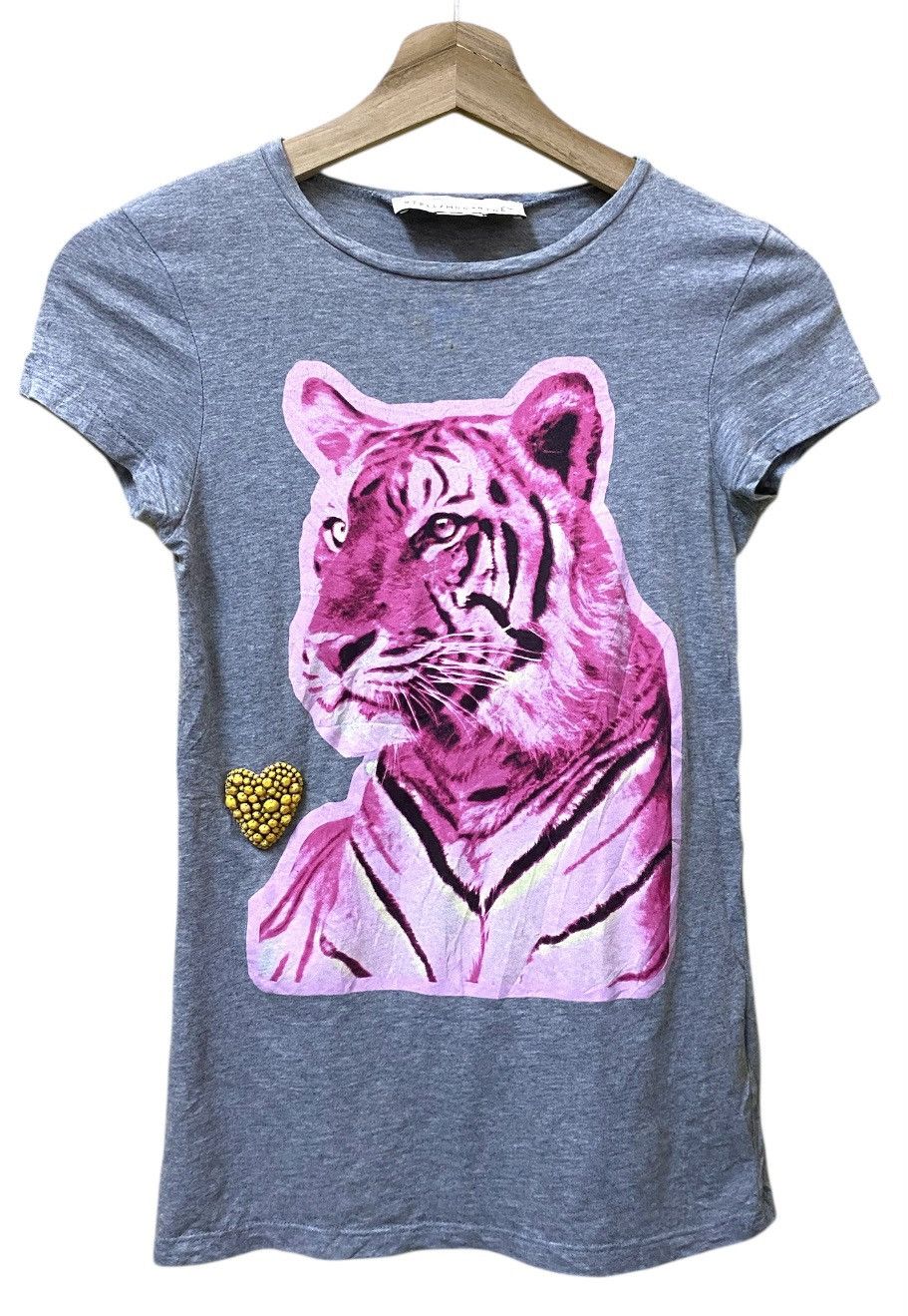 If Six Was Nine Tiger Print Big Logo Crewneck Tee Size XXS / US 00 / IT 34 - 1 Thumbnail