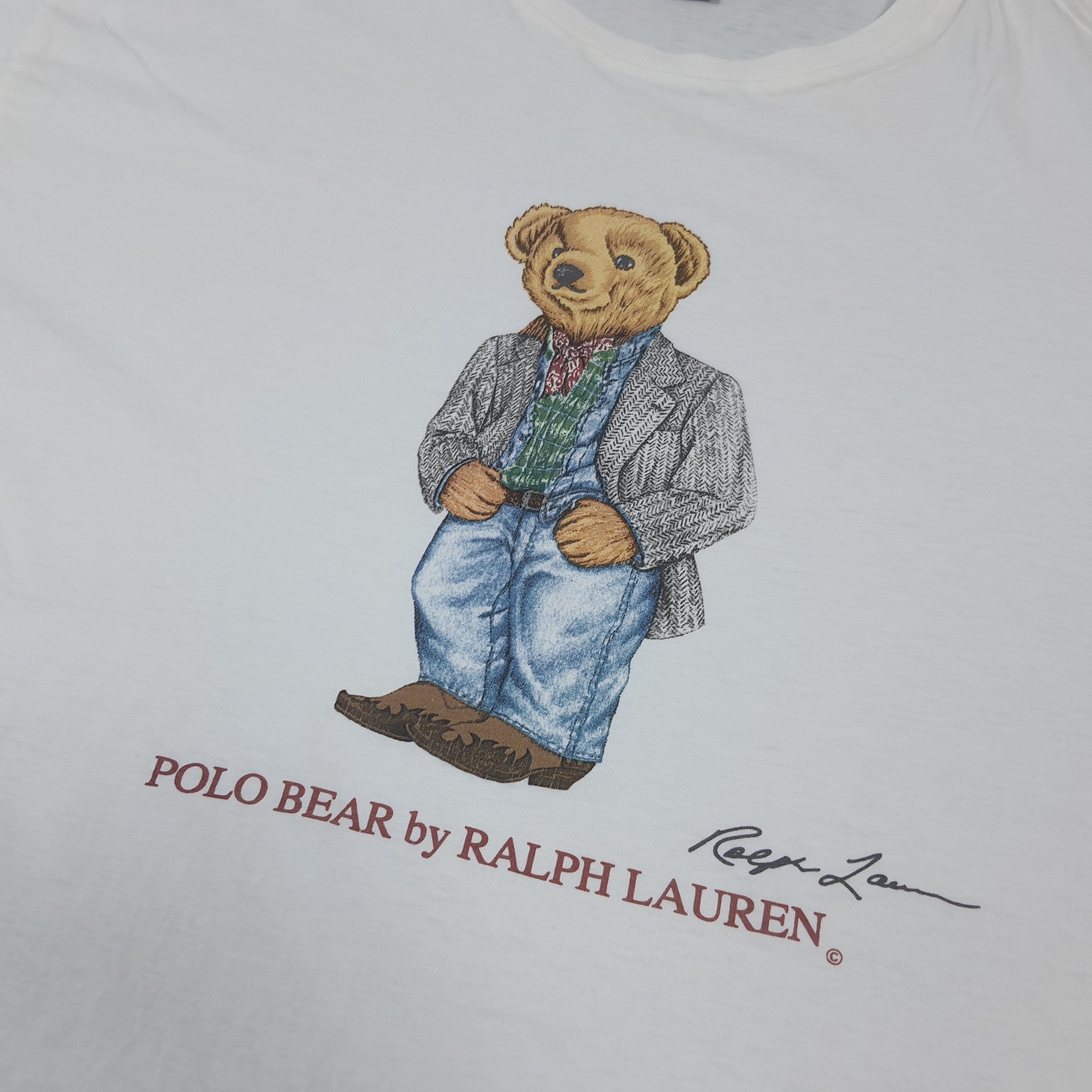 Polo Ralph Lauren Vintage Polo Ralph Lauren Polo Bear Single Stitch C294N80 Size US M / EU 48-50 / 2 - 2 Thumbnail