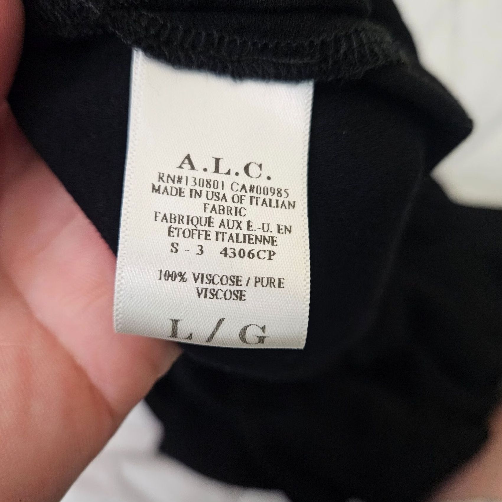 Vintage A.L.C Jumpsuit SleeveS Sleeveless Black Elastic Waist Women's Size L - Adjustable Pockets, Wide-Leg, Off Shoulder, Viscose Size 36" / US 14 / IT 50 - 4 Thumbnail
