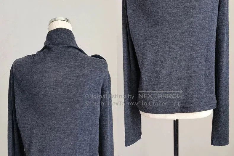 Yohji Yamamoto Yohji Yamamoto Y's Knit Panel Long Sleeve Top Size US M / EU 48-50 / 2 - 7 Thumbnail