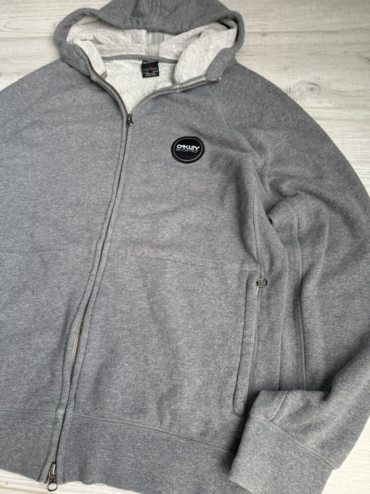 Oakley Vintage Oakley Zip Up Hoodie Factory Pilot Size US M / EU 48-50 / 2 - 2 Thumbnail