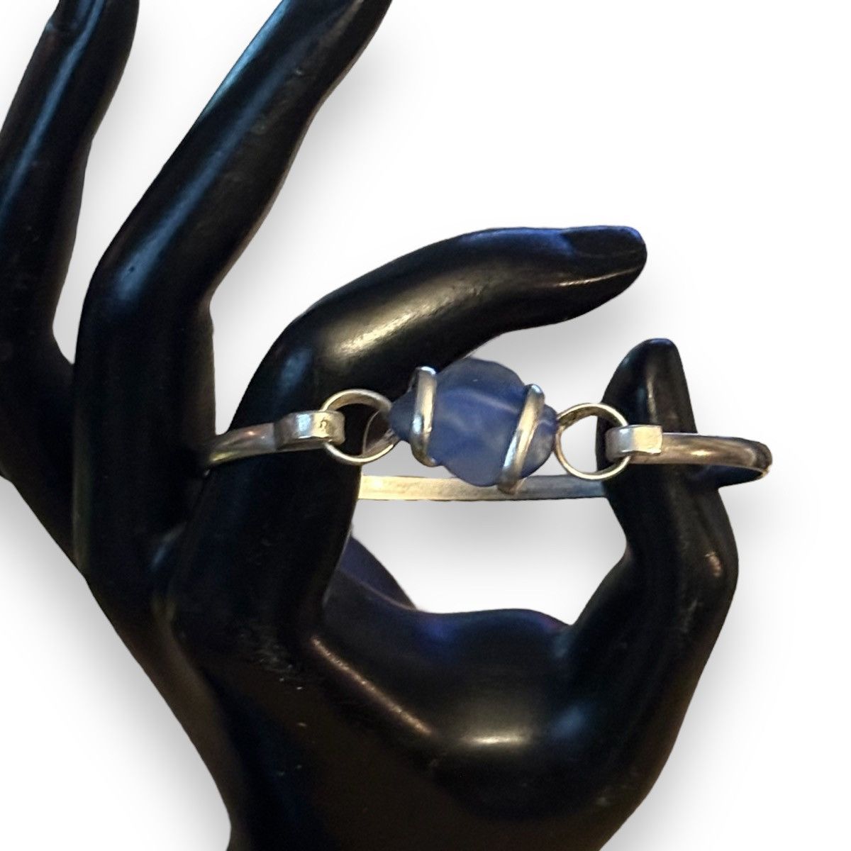 Other Blue sea glass bangle bracelet Size ONE SIZE - 2 Thumbnail