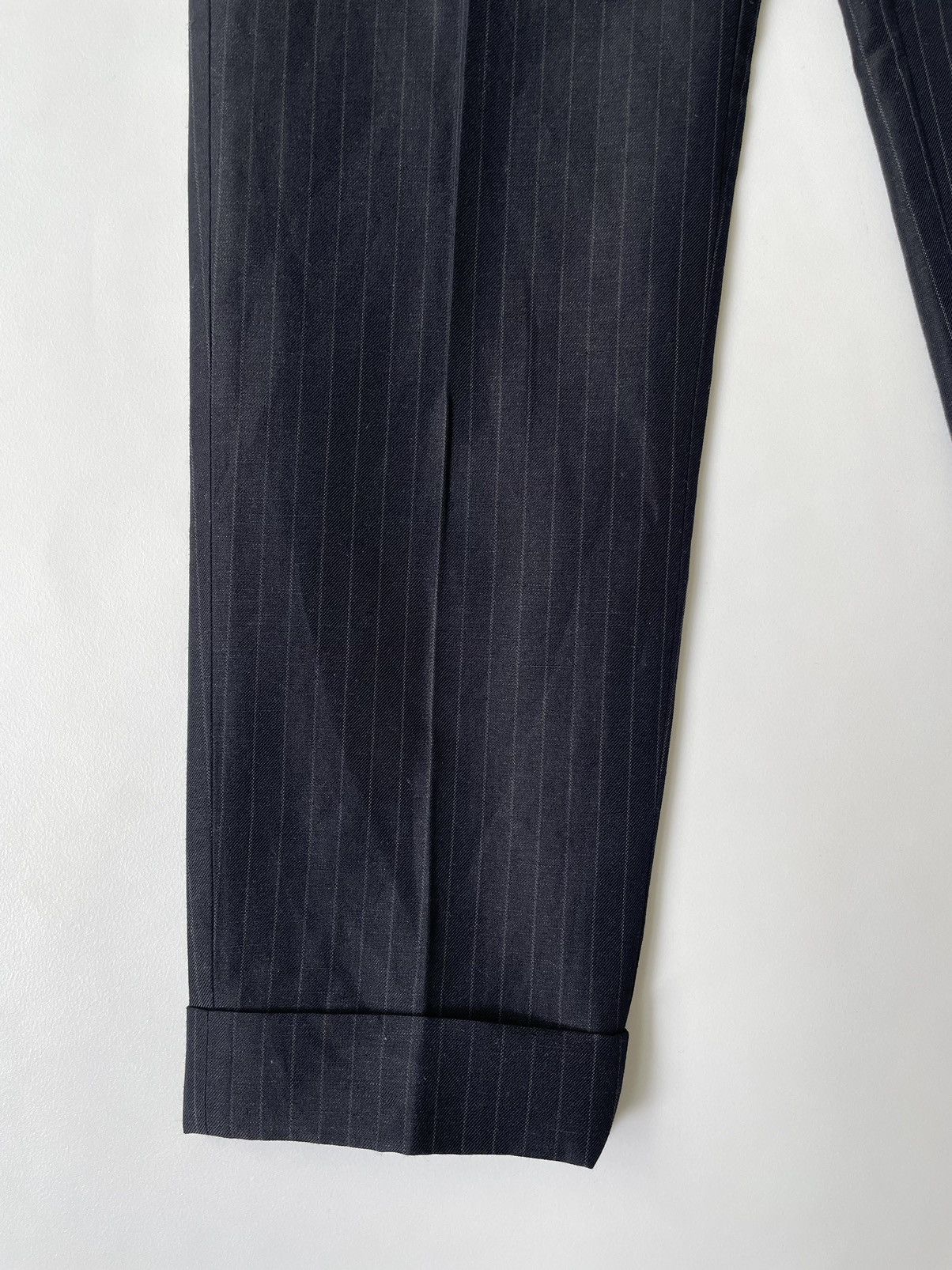 Comme des Garcons S/S 15 Black/Grey Pinstripe Trousers Size US 34 / EU 50 - 11 Thumbnail