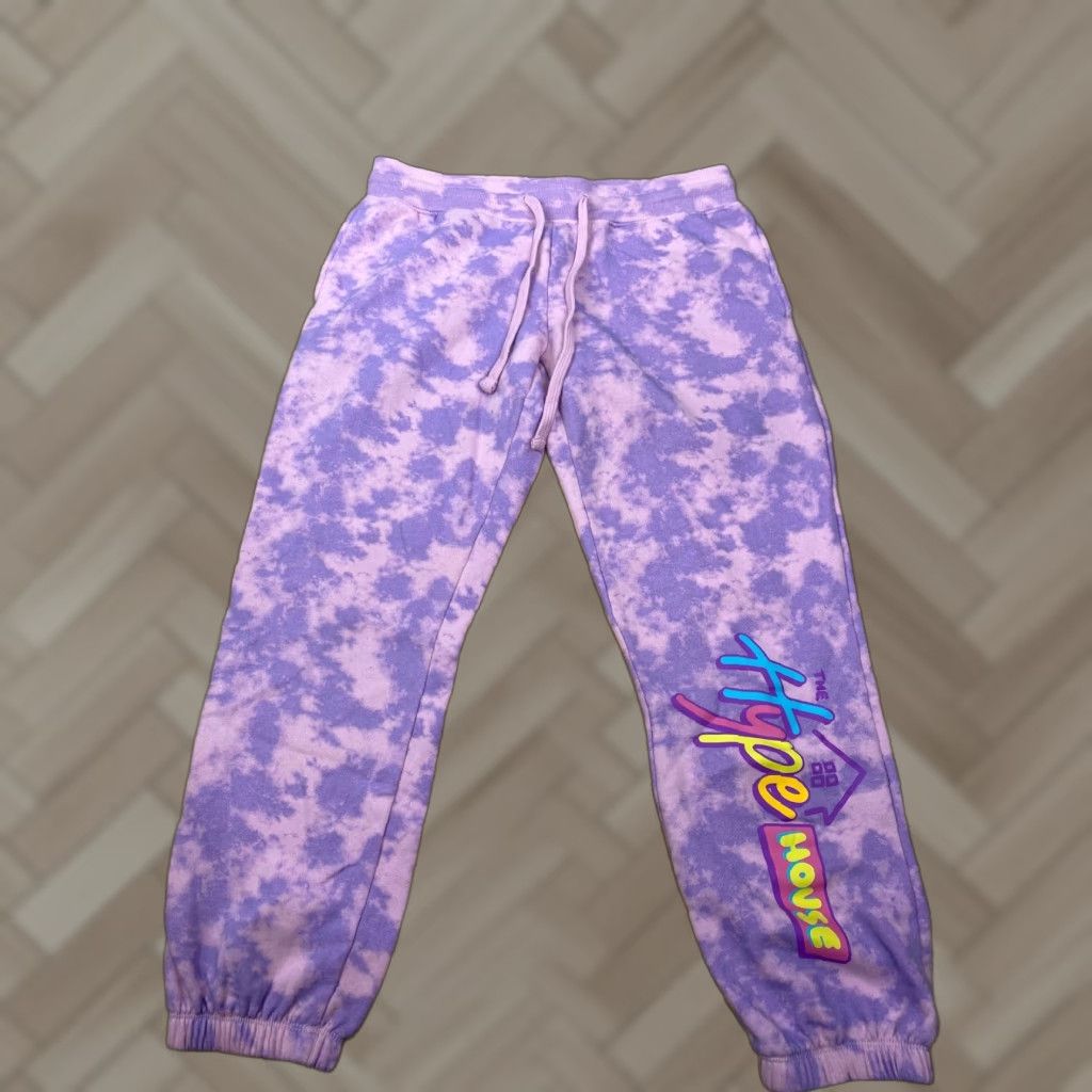 Vintage Hype House Sweatpants Pants Tie Dye Pink Purple Small S Women Activewear Size 28" / US 6 / IT 42 - 1 Thumbnail