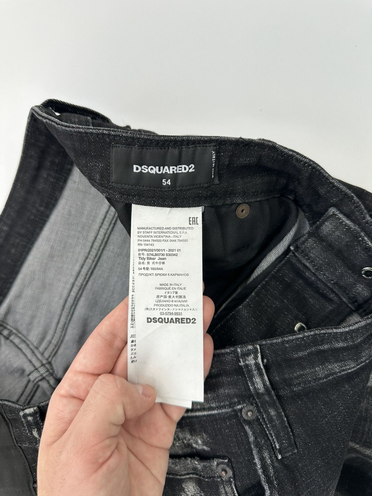 Dsquared2 Dsquared Dark Denim Jeans 54 IT Size Distressed Size US 35 - 8 Thumbnail