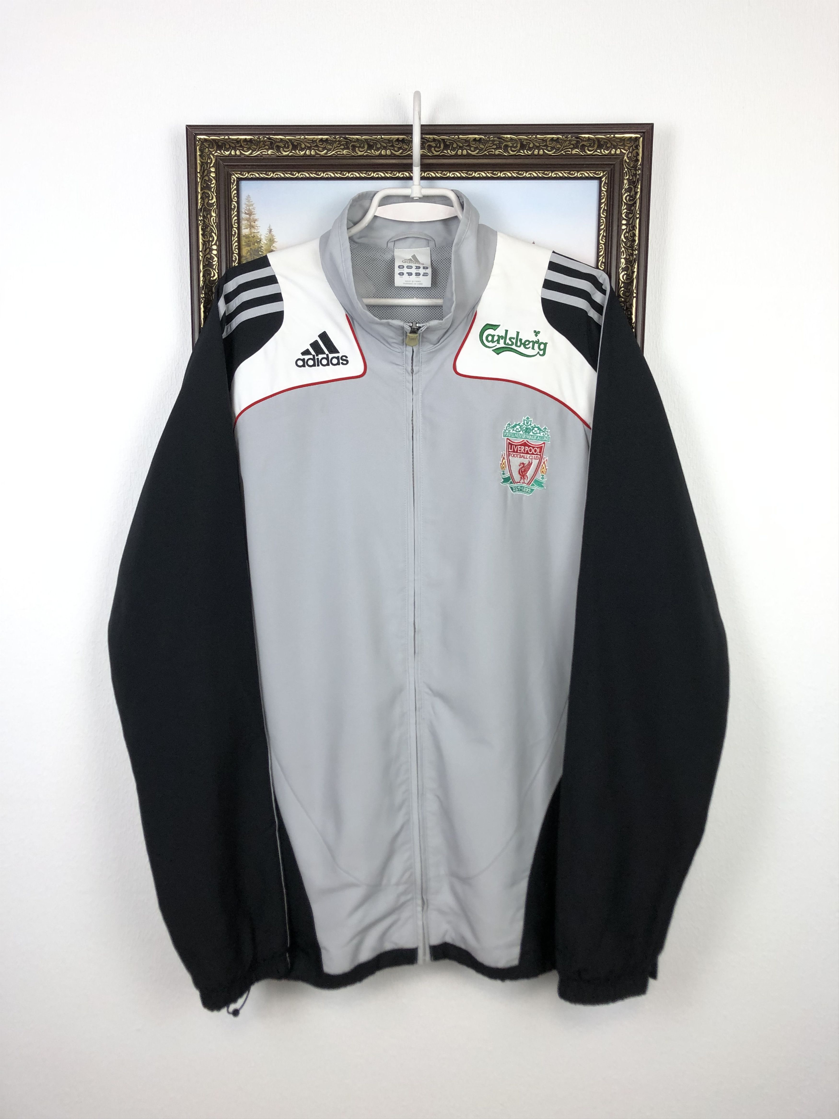 Vintage Adidas Liverpool Football Jacket Soccer Track Train