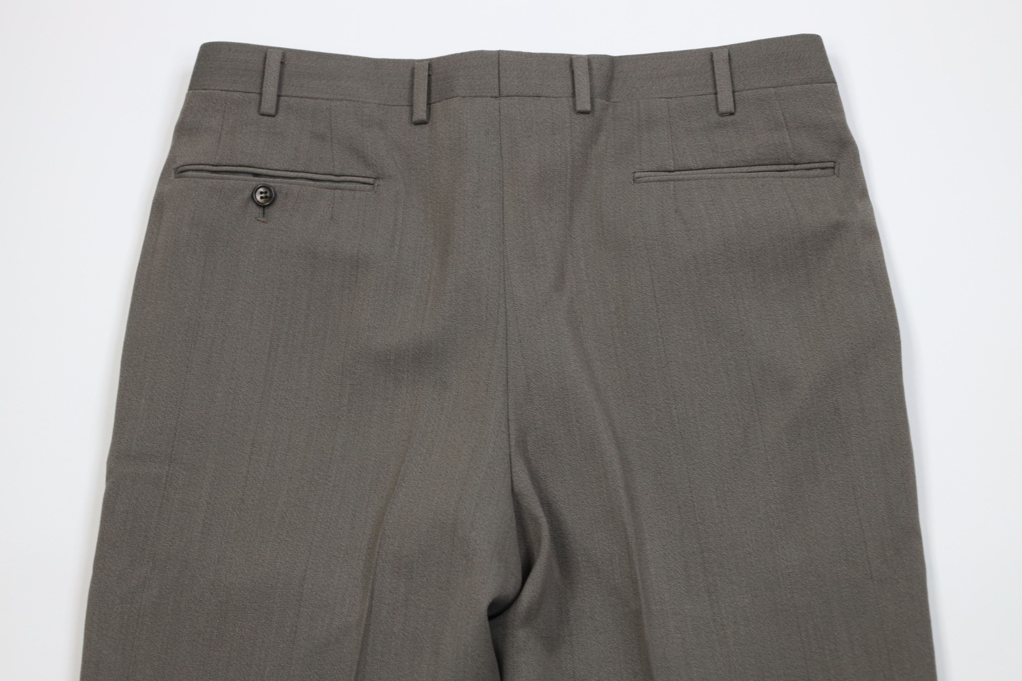 Vintage Vintage 90s Streetwear Wool Knit Wide Leg Chino Pants Gray Size US 34 / EU 50 - 11 Thumbnail