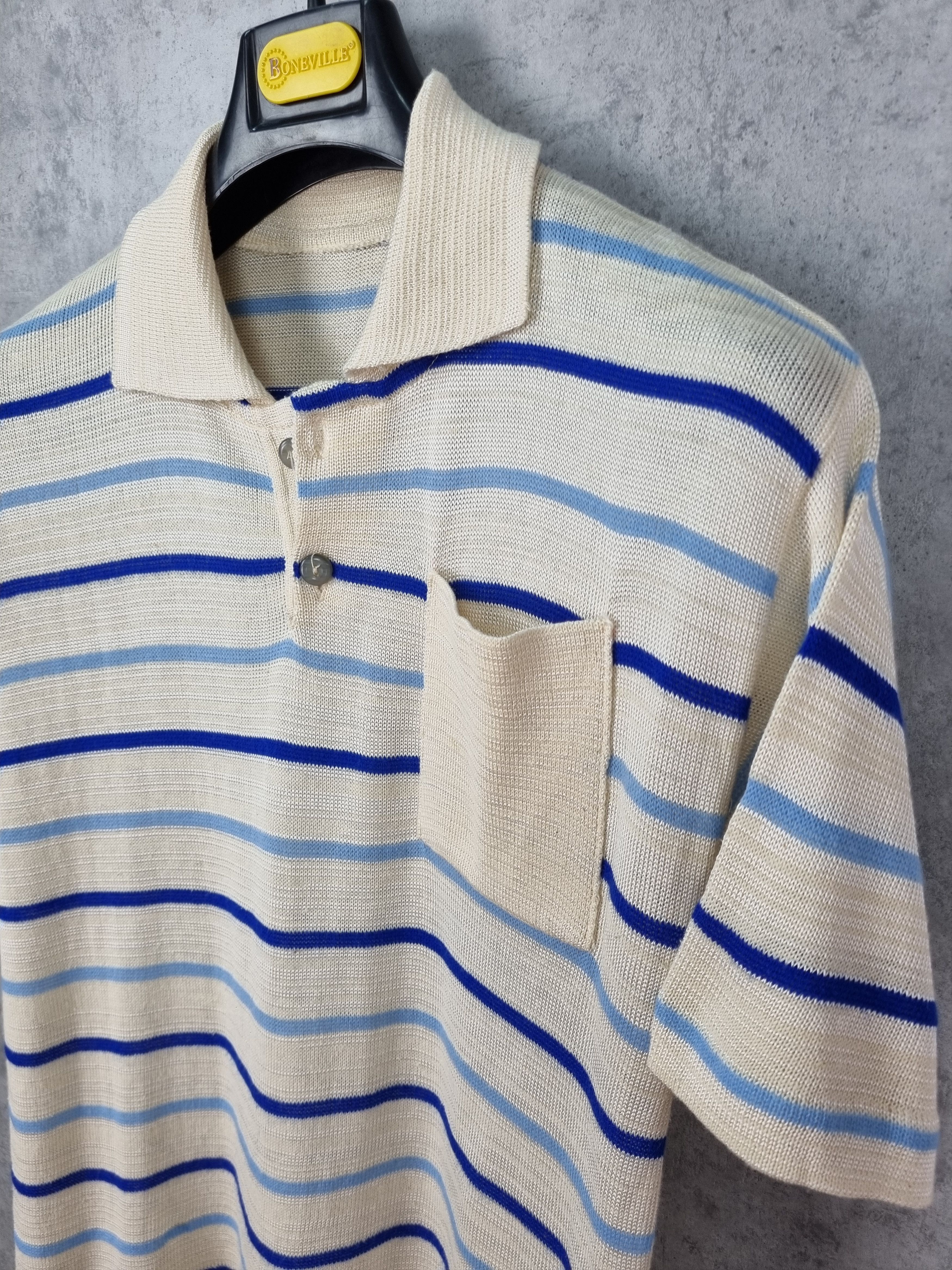 Vintage 90s Rare Knitted Vintage Polo Size US M / EU 48-50 / 2 - 8 Thumbnail
