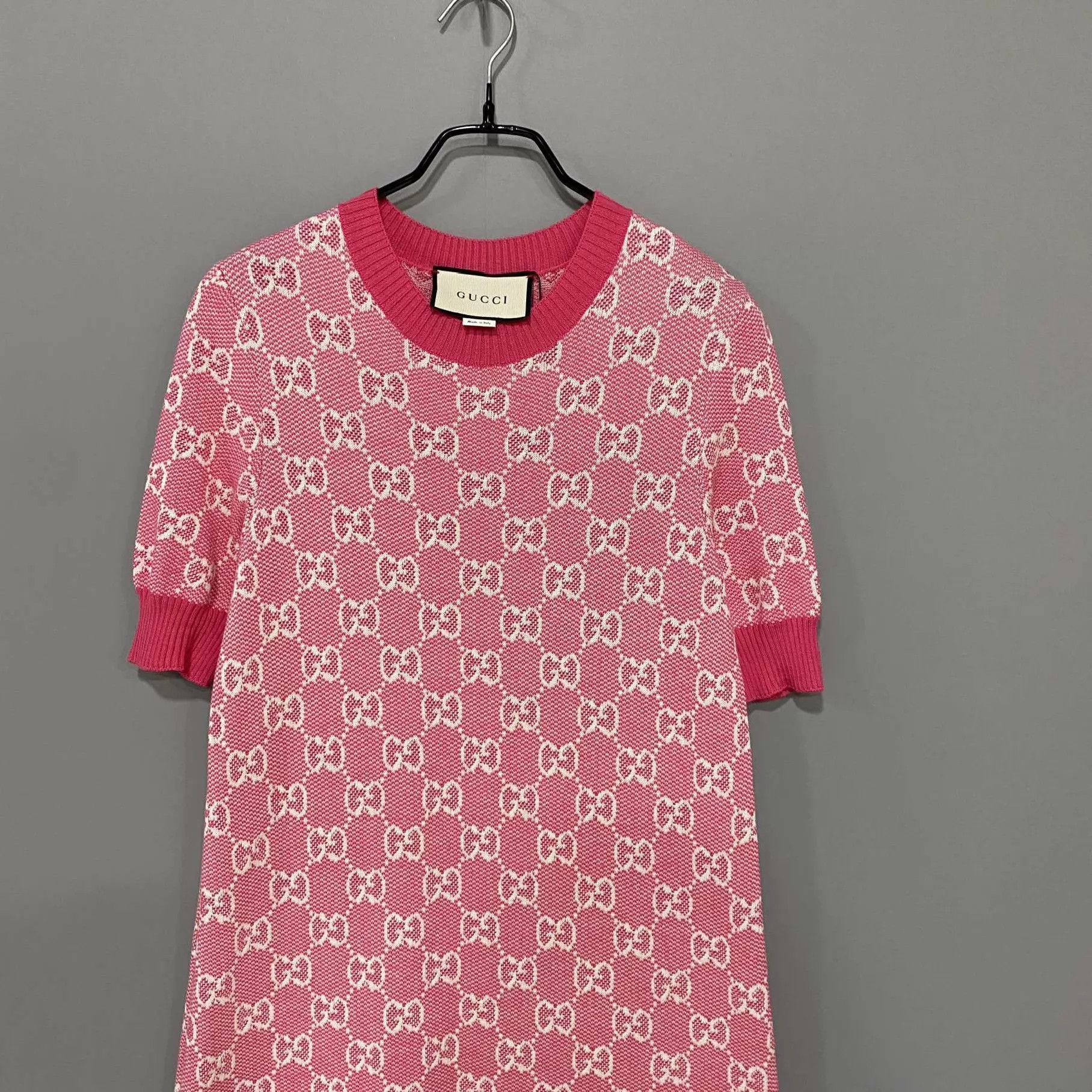 Gucci GUCCI Pink GG Allover Print Dress Women's S Size S / US 4 / IT 40 - 2 Thumbnail