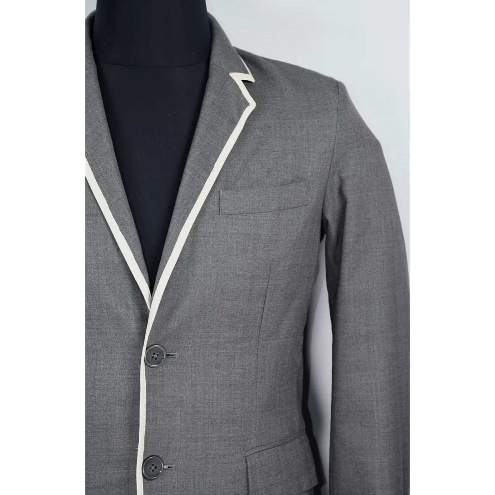 Yohji Yamamoto Y3 Yohji Yamamoto Adidas Blazer Jacket Men's Wool size S Color Gray - Blazer Size 36R - 4 Thumbnail