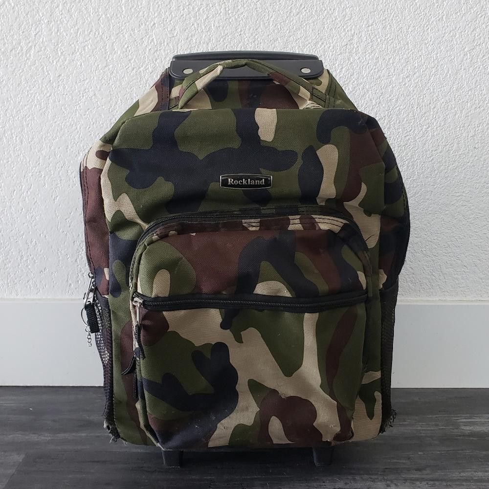Rolland Berry Colur Camouflage Rockland Travel 2 Roller Backpack Size ONE SIZE - 1 Thumbnail