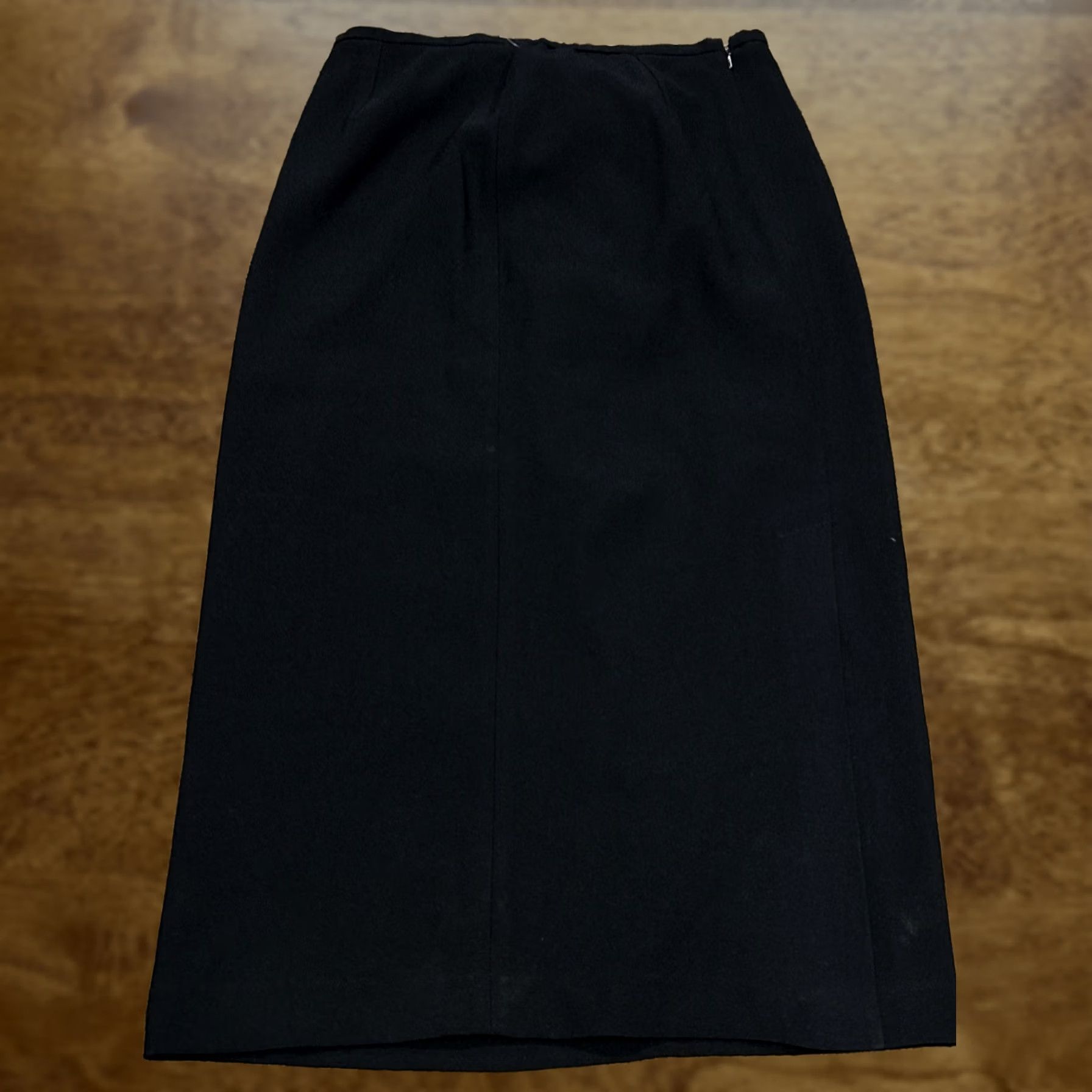 Vintage Nygård Skirt Women Long Black Lined Zip Straight & Pencil Size 8 Regular” Size 30" / US 8 / IT 44 - 1 Thumbnail