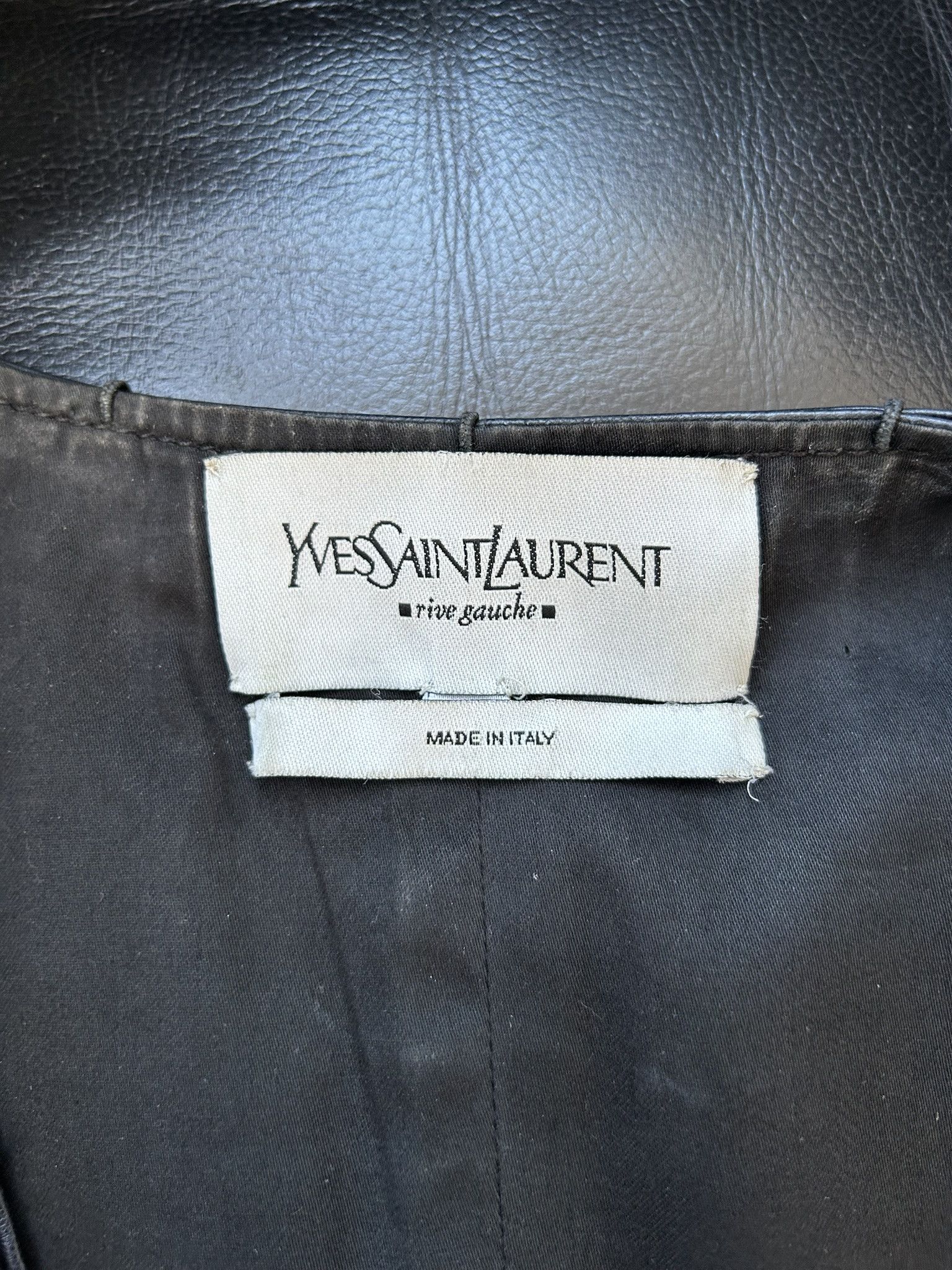 Yves Saint Laurent YSL Rive Gauche Tom Ford era leather jacket Size M / US 6-8 / IT 42-44 - 13 Thumbnail