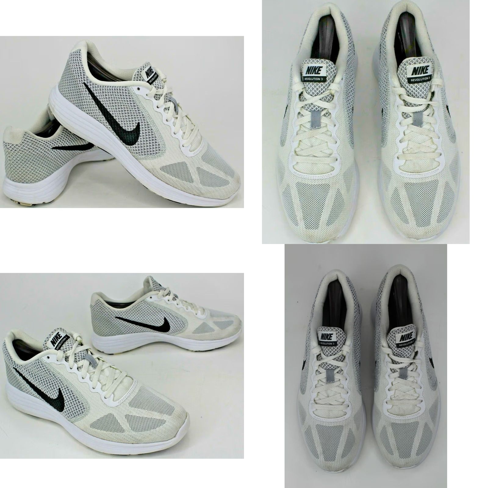 Nike Nike Revolution 3 Running Shoe Women 9.5 White Black Wolf Grey Low Top 819303 Size L / US 10 / IT 46 - 8 Thumbnail