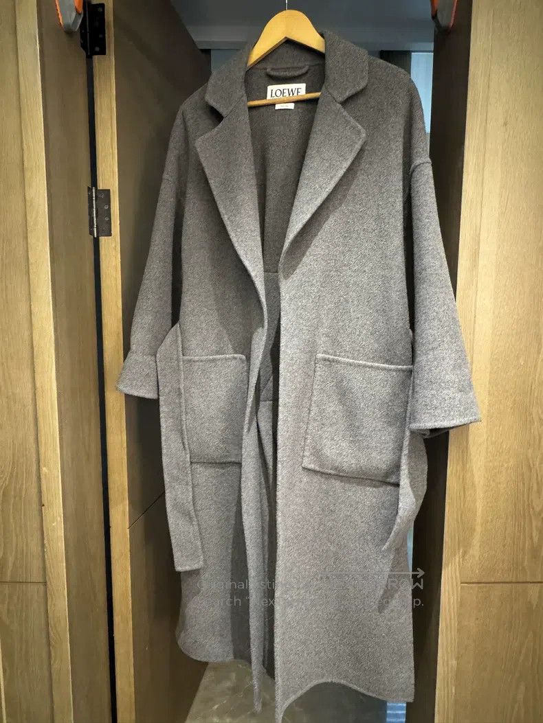 Loewe Loewe Gray Wool Coat Size XS / US 0-2 / IT 36-38 - 1 Thumbnail