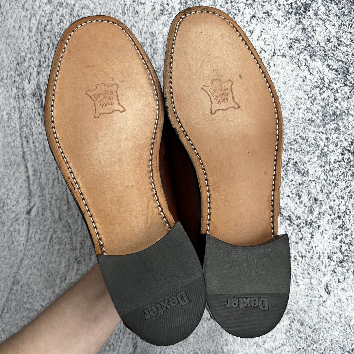 Dexter Shoe Company DEXTER MADE IN USA LOAFERS 7.5 BROWN LEATHER VINTAGE Size US 7.5 / EU 40-41 - 6 Thumbnail