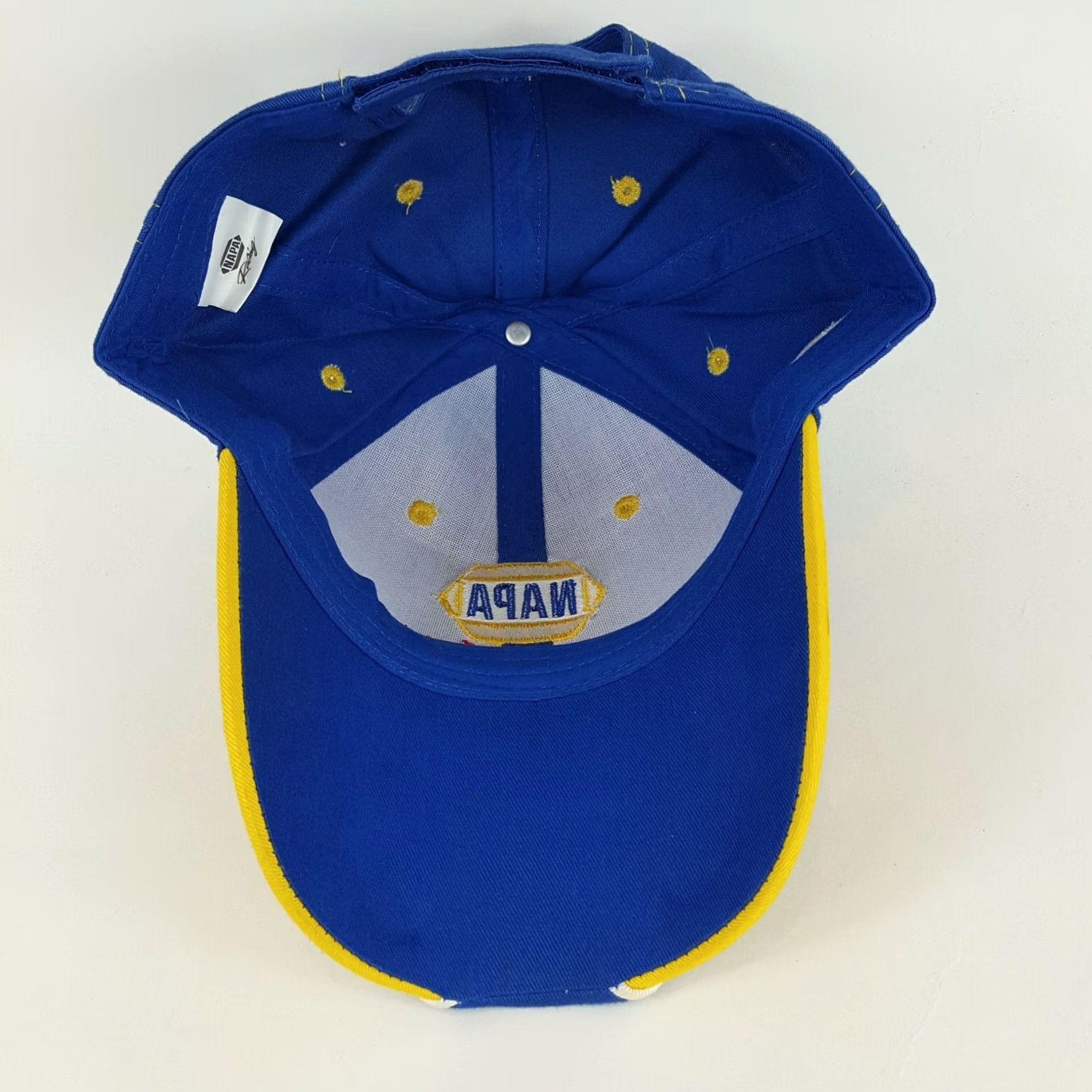 NASCAR VINTAGE NAPA NASCAR Snapback Hat Blue Logo Car Baseball Cap Retro Hat Boys Mens Adjustable Cotton Embroidered Breathable Lightweight Casual Sports Size ONE SIZE - 7 Thumbnail