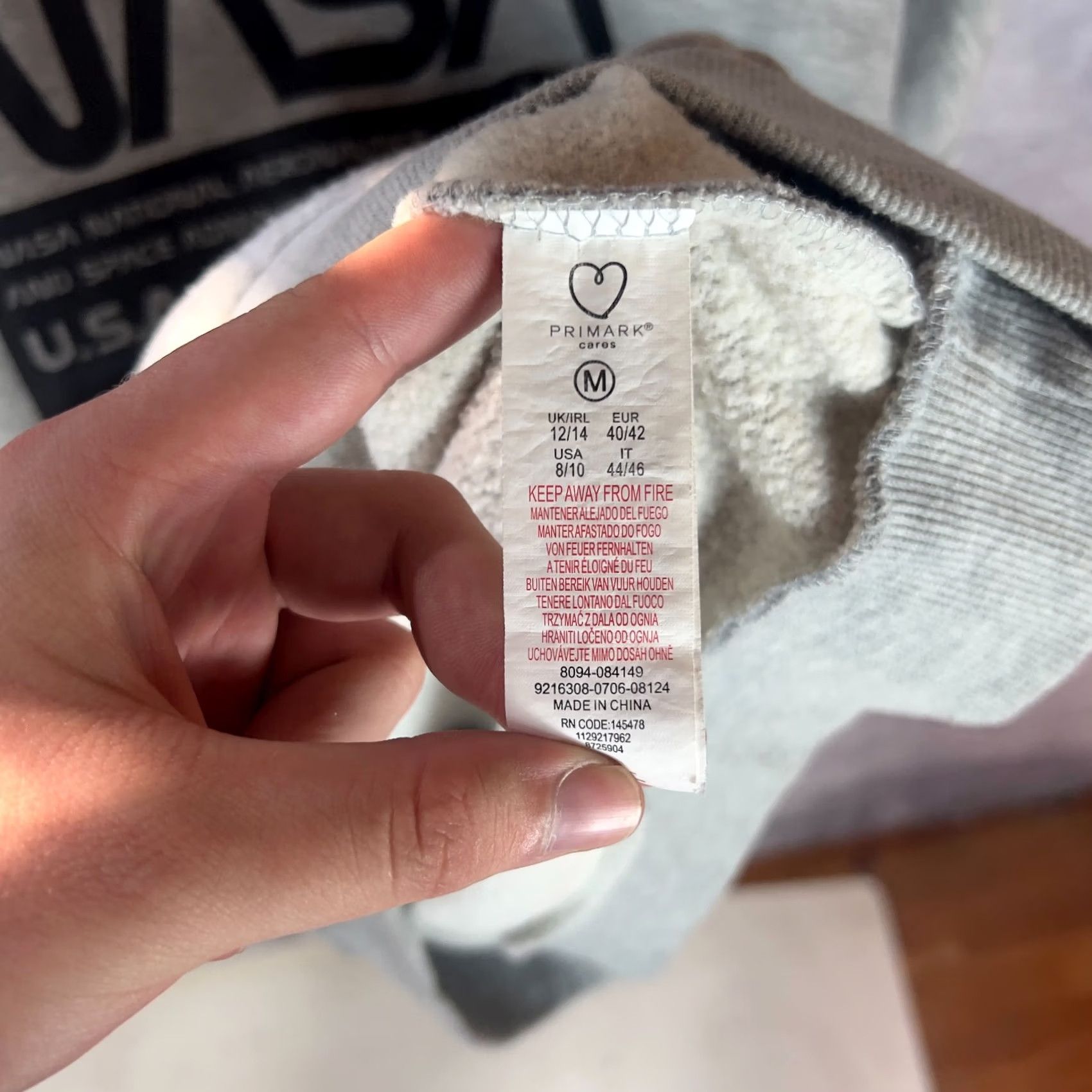Primark VINTAGE NASA Sweatshirt Primark Gray Pullover Crewneck Space Graphic M Mens Size US M / EU 48-50 / 2 - 6 Thumbnail