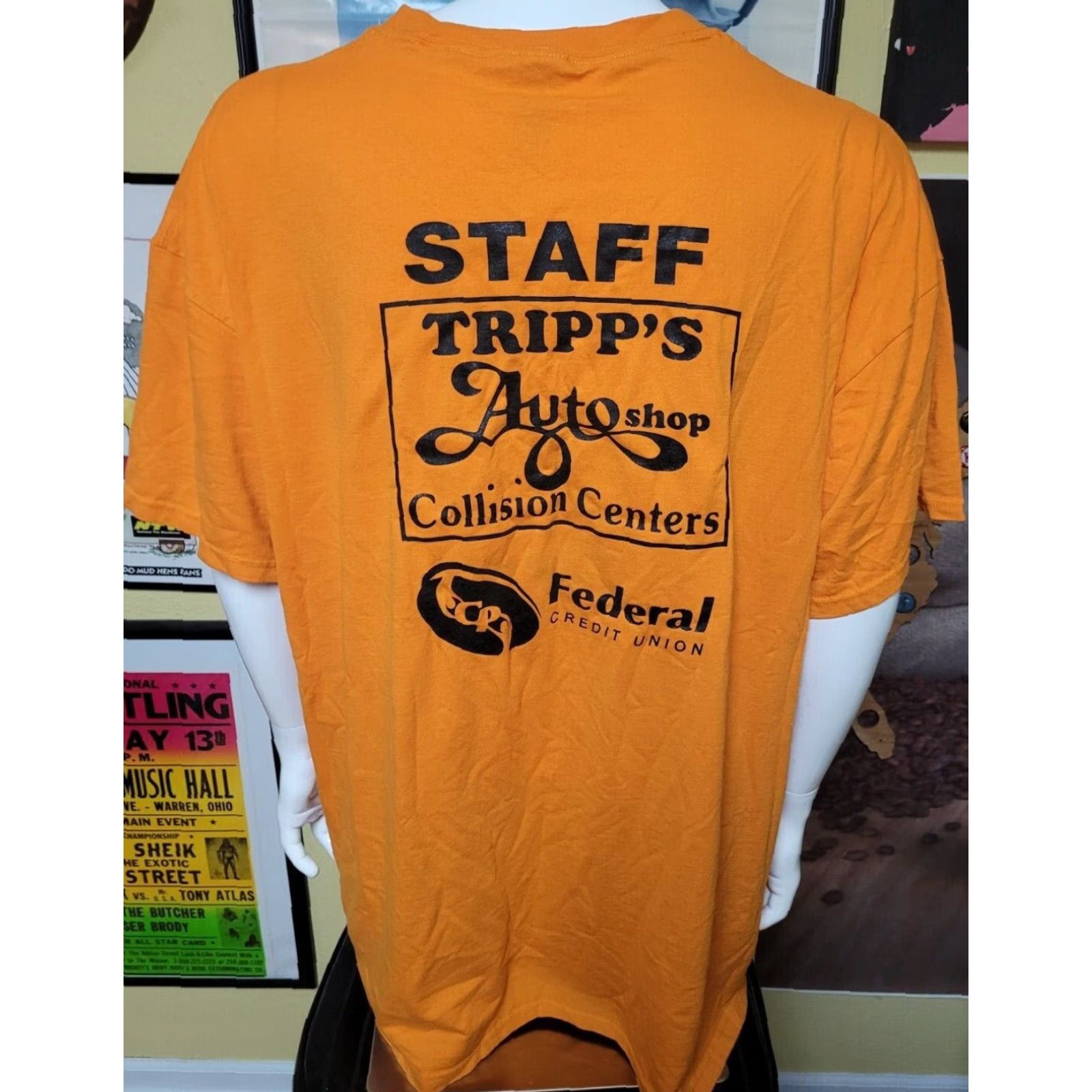 Jerzees VINTAGE Jackson MI Civil War Muster 30th Anniversary T Shirt 3XL XXXL Jerzees Crew Neck Short Sleeve Orange Graphic Tee Men Size US XXL / EU 58 / 5 - 3 Thumbnail