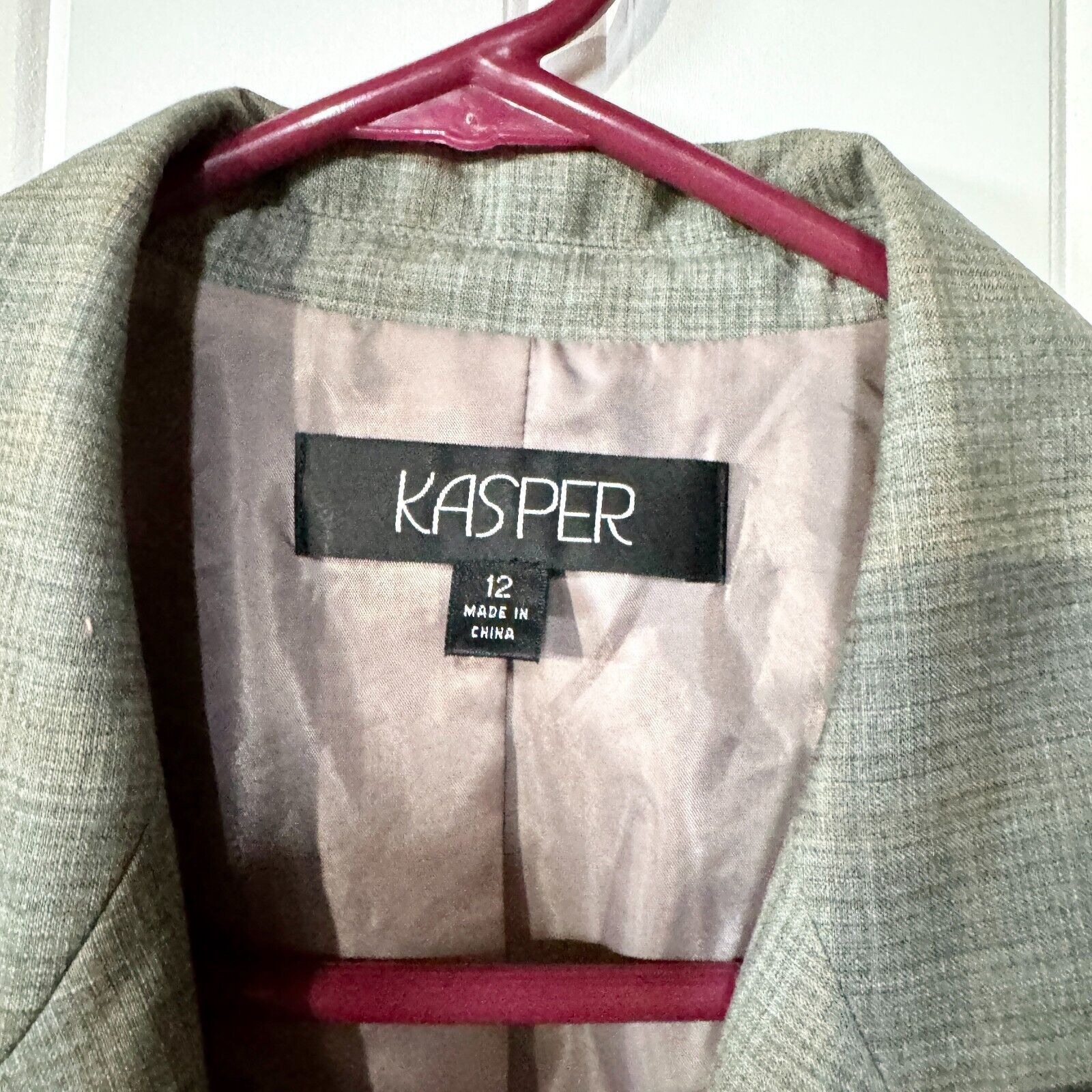 Other Kasper Blazer Single Breasted Padded Lined Pockets Size 12 Size XL / US 12-14 / IT 48-50 - 2 Thumbnail
