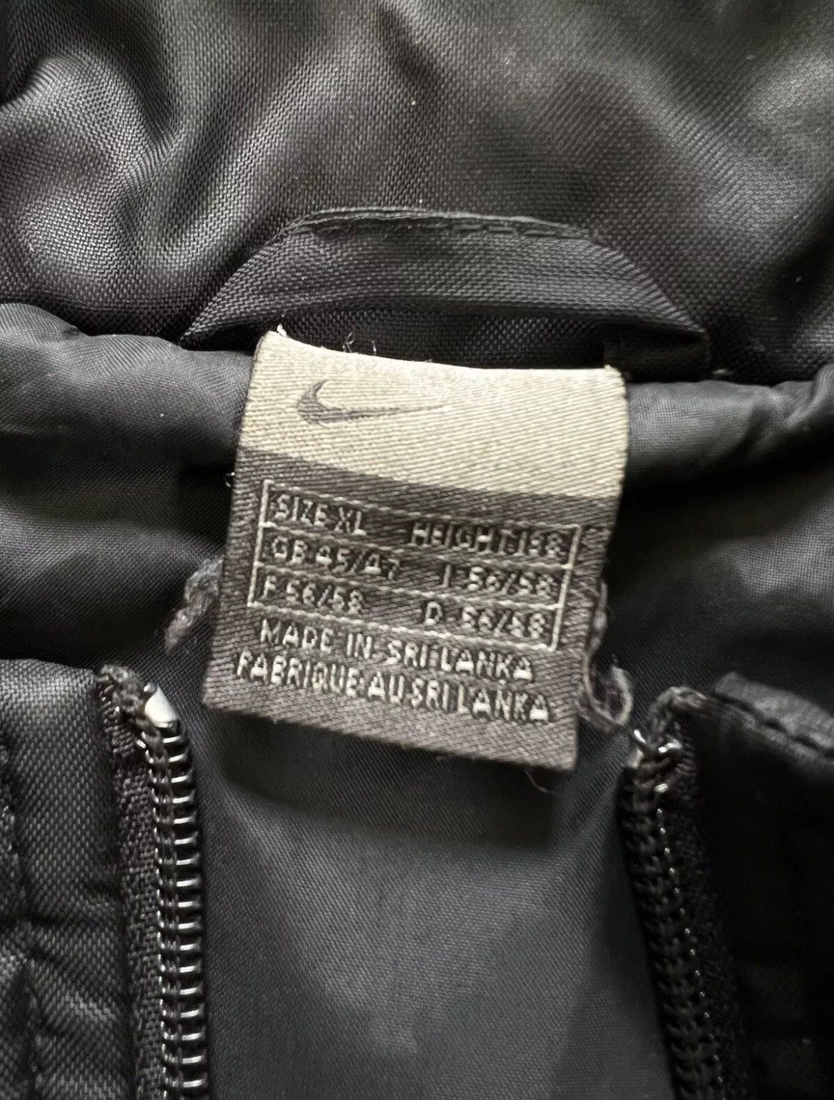 Nike × Vintage VTG jacket Nike black warm Full Zip Size US XL / EU 56 / 4 - 7 Thumbnail