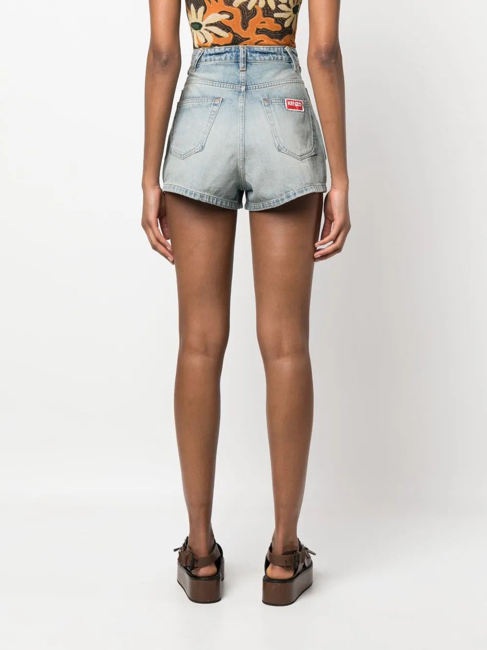 Kenzo o1y1025 Denim Short in Blue Size 27" / US 4 / IT 40 - 3 Thumbnail
