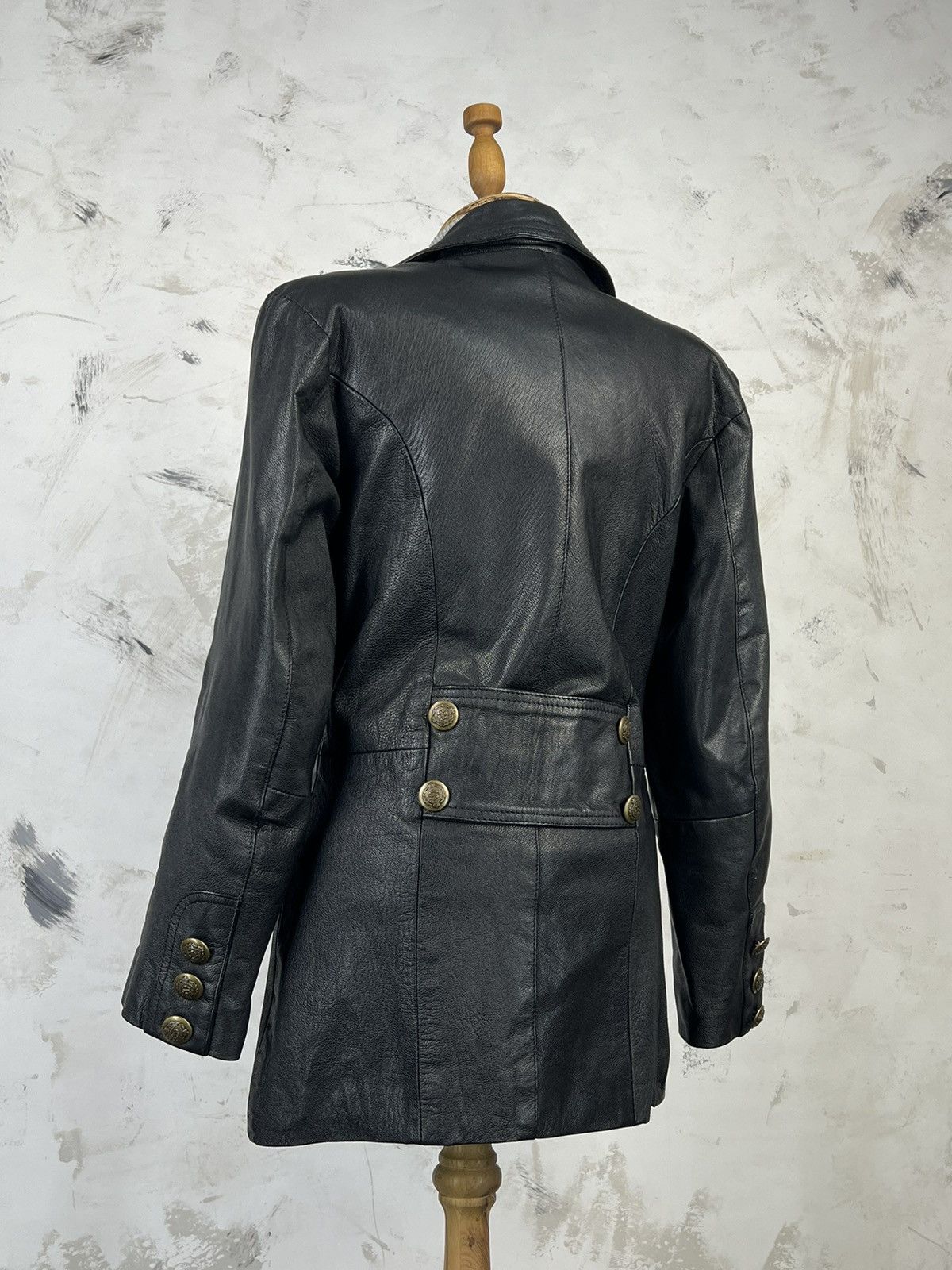 Vintage Spirit of America Leather Double Breasted Jacket S - M Size M / US 6-8 / IT 42-44 - 6 Thumbnail