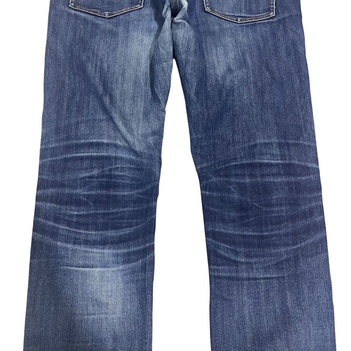 If Six Was Nine × Japanese Brand × Le Grande Bleu (L.G.B.) VINTAGE BURBERRY WASHED BLUE HONEYCOMB DENIM PANTS Size US 35 - 9 Thumbnail