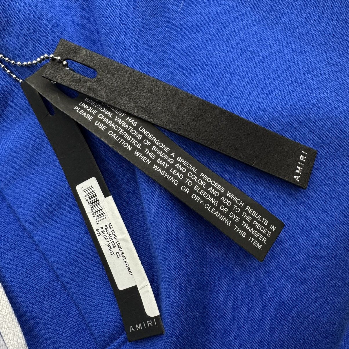 Amiri Amiri MA Logo Sweatpants Blue White Size US 38 / EU 54 - 10 Thumbnail