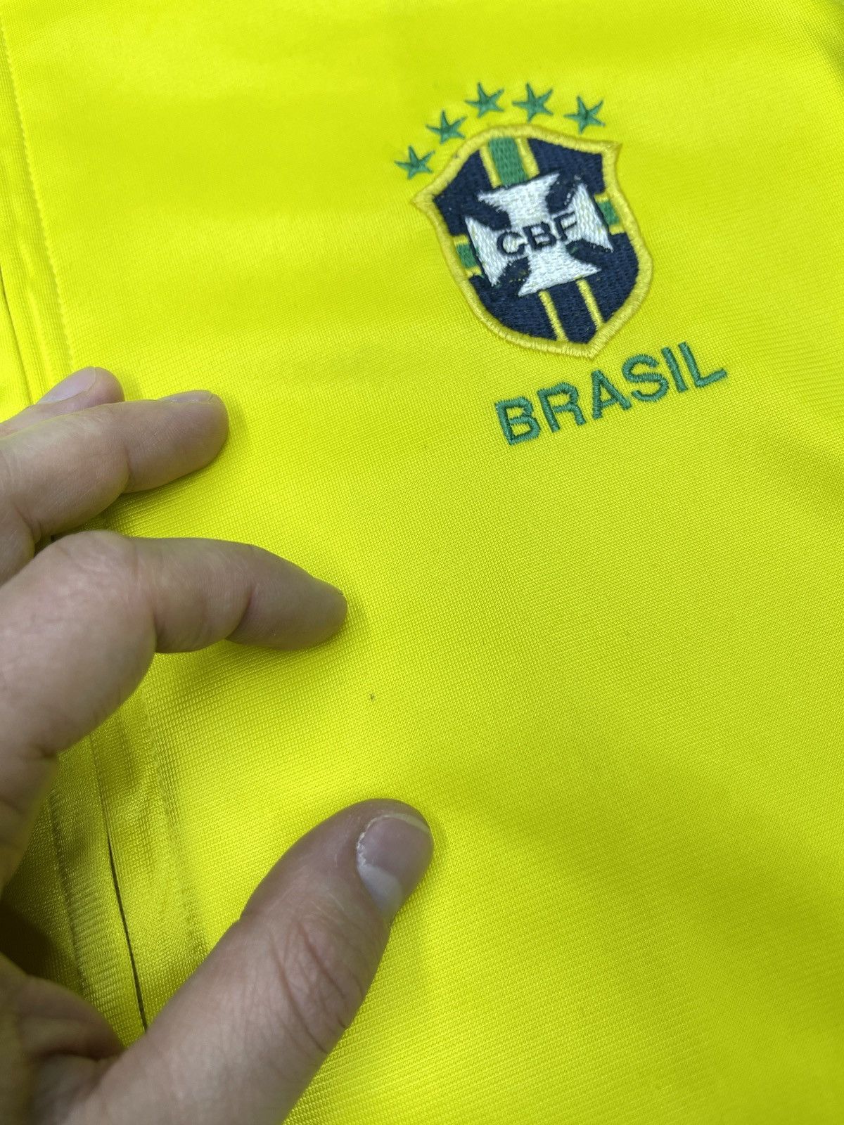 Other Vintage Brazil World Soccer CBF #10 Full Zip Track Jacket Size US M / EU 48-50 / 2 - 11 Thumbnail