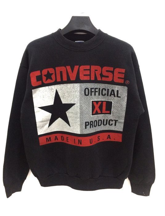 image of 90's Converse Spell Out Sweatshirt, Men's (Size Medium)