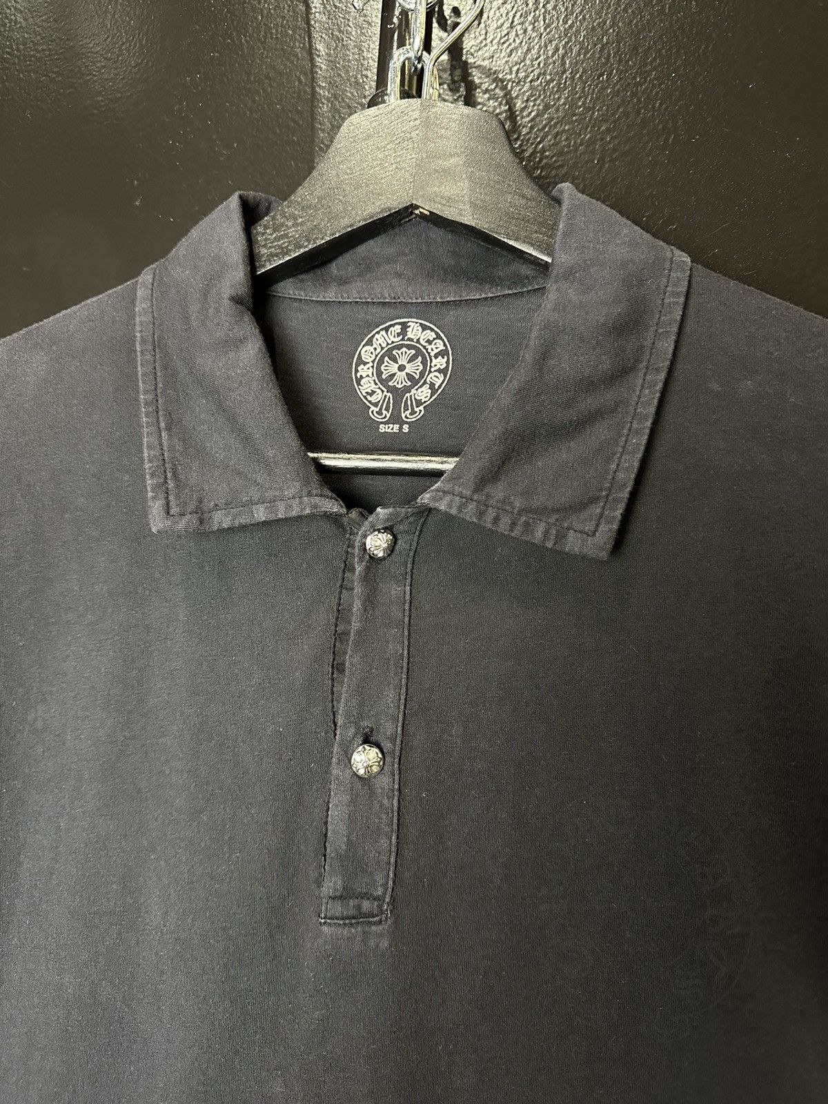 Chrome Hearts Chrome Hearts Silver Button Horseshoe Polo Tee Size US S / EU 44-46 / 1 - 4 Thumbnail