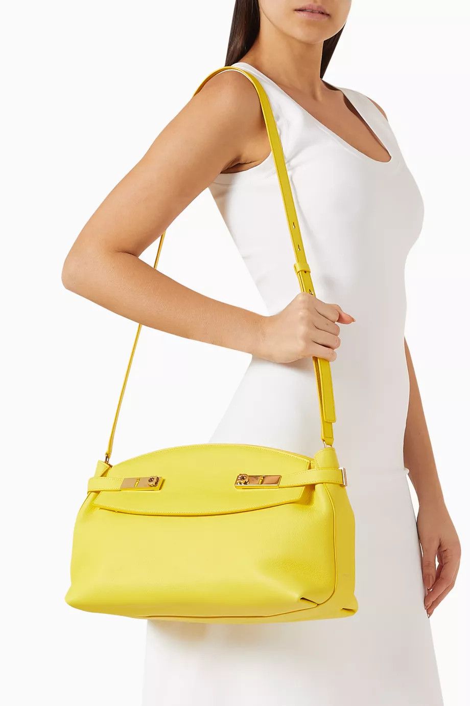 Salvatore Ferragamo o1s1rm0526 Size : OS / Crossbody Bag in Yellow Size ONE SIZE - 5 Thumbnail