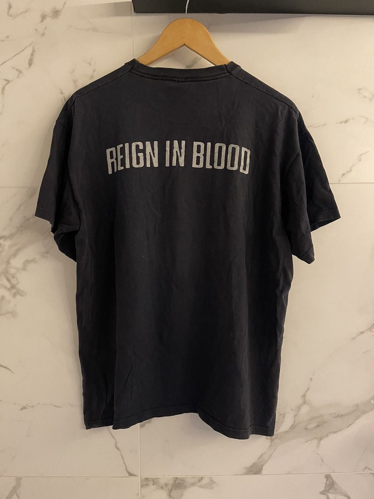 Band Tees × Slayer × Vintage Vintage Slayer Reign in Blood black tee Size US L / EU 52-54 / 3 - 8 Thumbnail