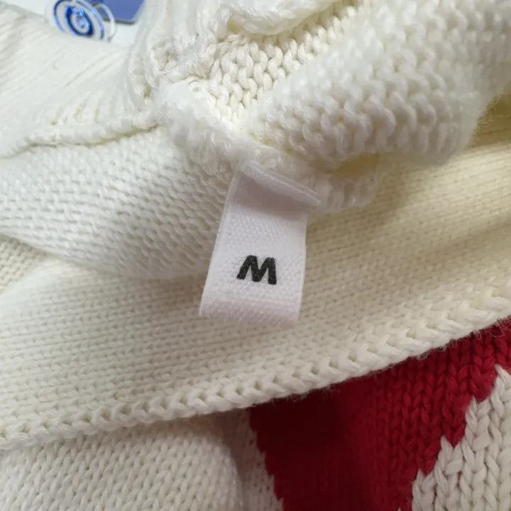 AMI AMIPARIS SS22 White Heart Logo V-Neck Cardigan -2507 Size US M / EU 48-50 / 2 - 7 Thumbnail