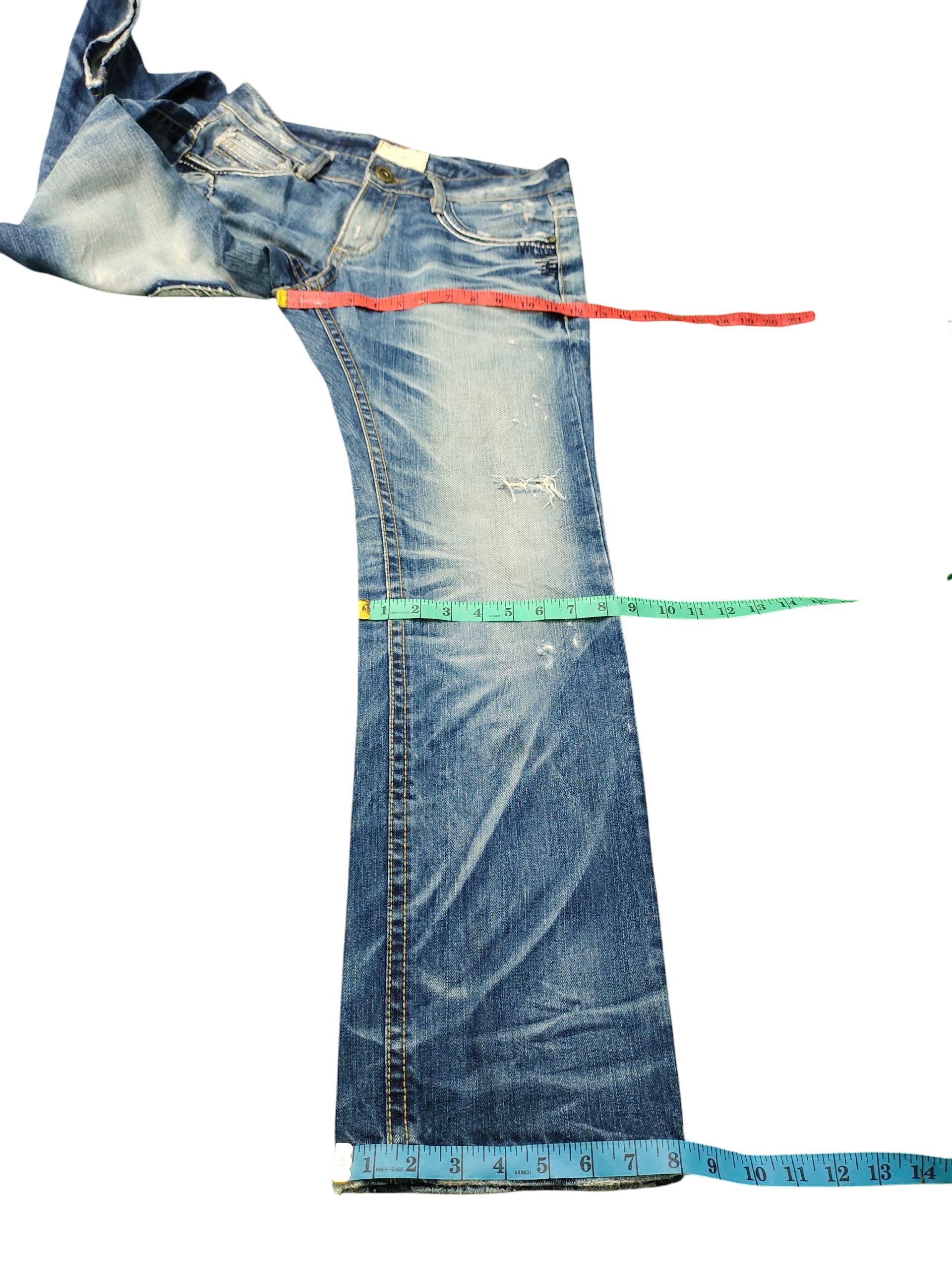 Number (N)ine × Undercover Yoshitomo Nara Lolita Clawmark Distress Denim Jeans Size US 30 / EU 46 - 19 Thumbnail