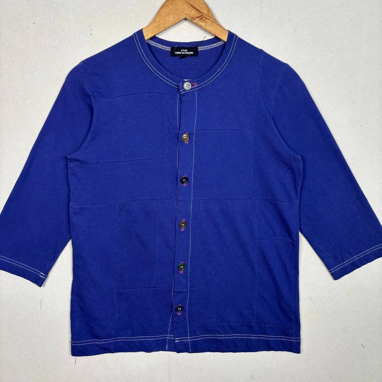 Comme des Garcons Tricot Comme Des Garcons AD2012 Top Blue Shirt Japan Size US S / EU 44-46 / 1 - 3 Thumbnail