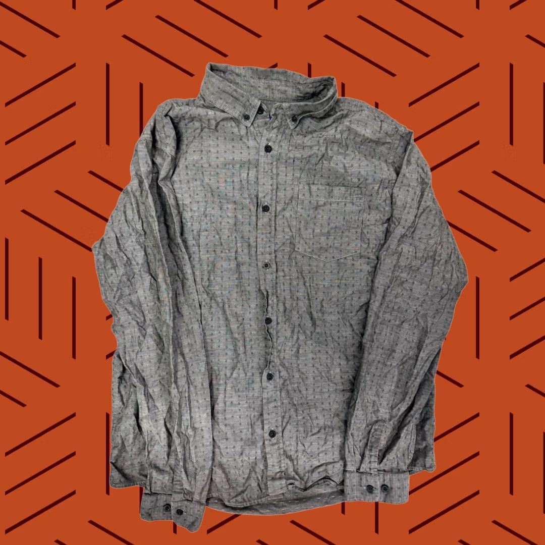 Patagonia Patagonia Mens Button Up Shirt Long Sleeve Organic Cotton Gray Size XL Size US XL / EU 56 / 4 - 1 Thumbnail