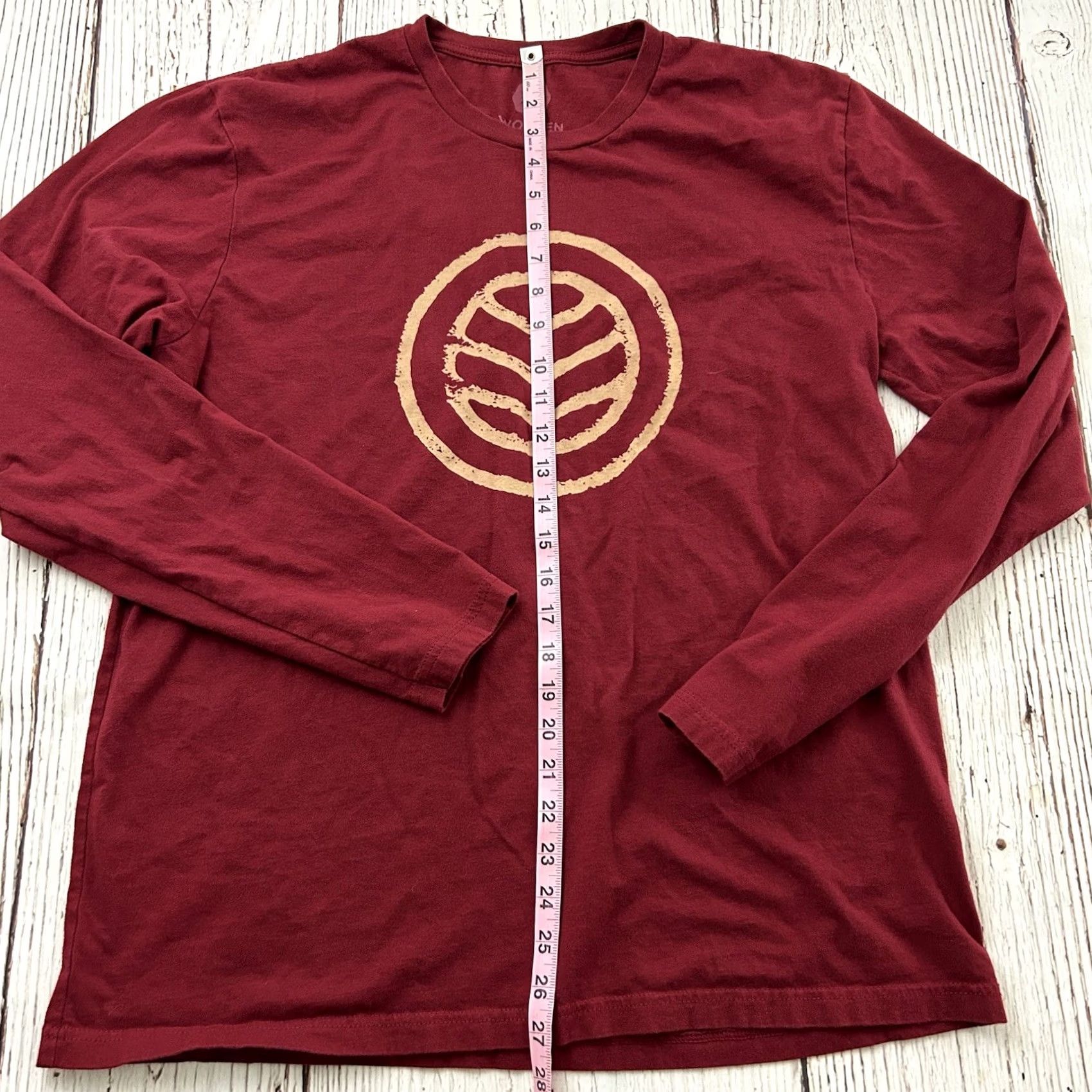 Vintage Wohven Long Sleeve T Shirt Mens XL Red Maroon Size US XL / EU 56 / 4 - 3 Thumbnail