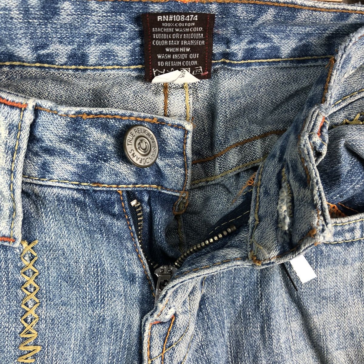 True Religion DLL True Religion Blue Distressed ripped Denim Pants #A2143 Size 26" / US 2 / IT 38 - 13 Thumbnail