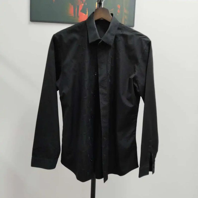 Dior Dior Black Cotton Long Sleeve Shirt for Men 0089 Size US S / EU 44-46 / 1 - 1 Thumbnail