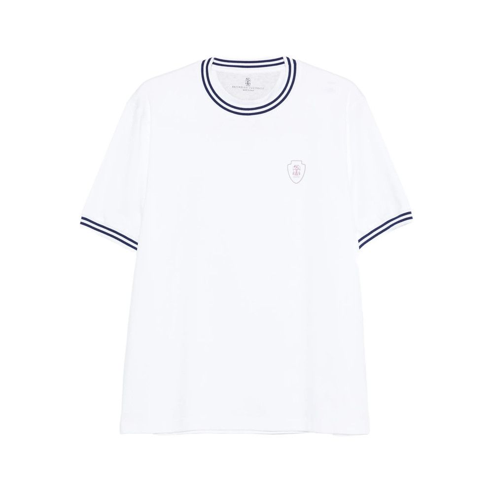 Brunello Cucinelli WHITE T-Shirts & Vests - T-Shirts