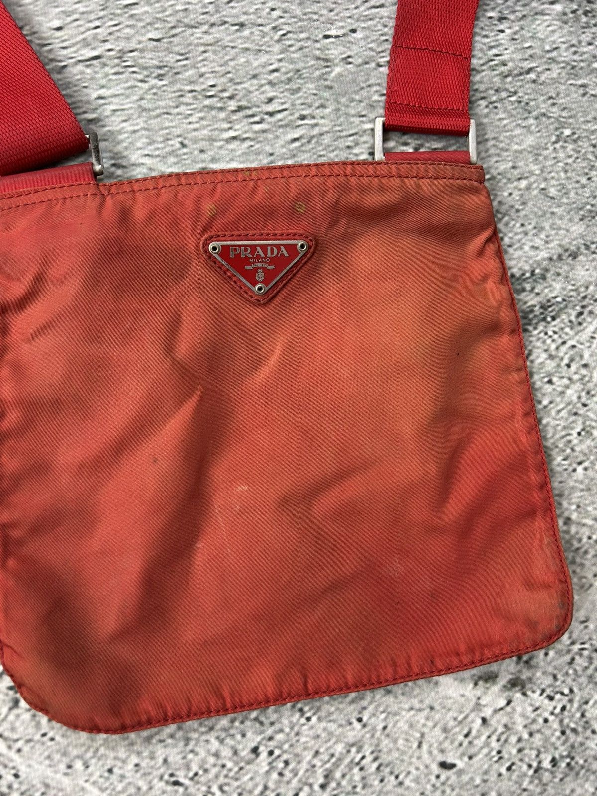 Prada Prada red shoulder bag nylon mini Size ONE SIZE - 2 Thumbnail
